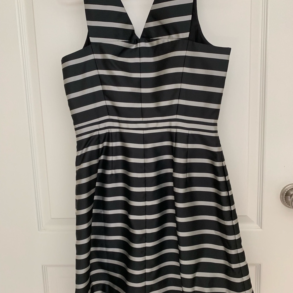 J.crew striped cocktail dress